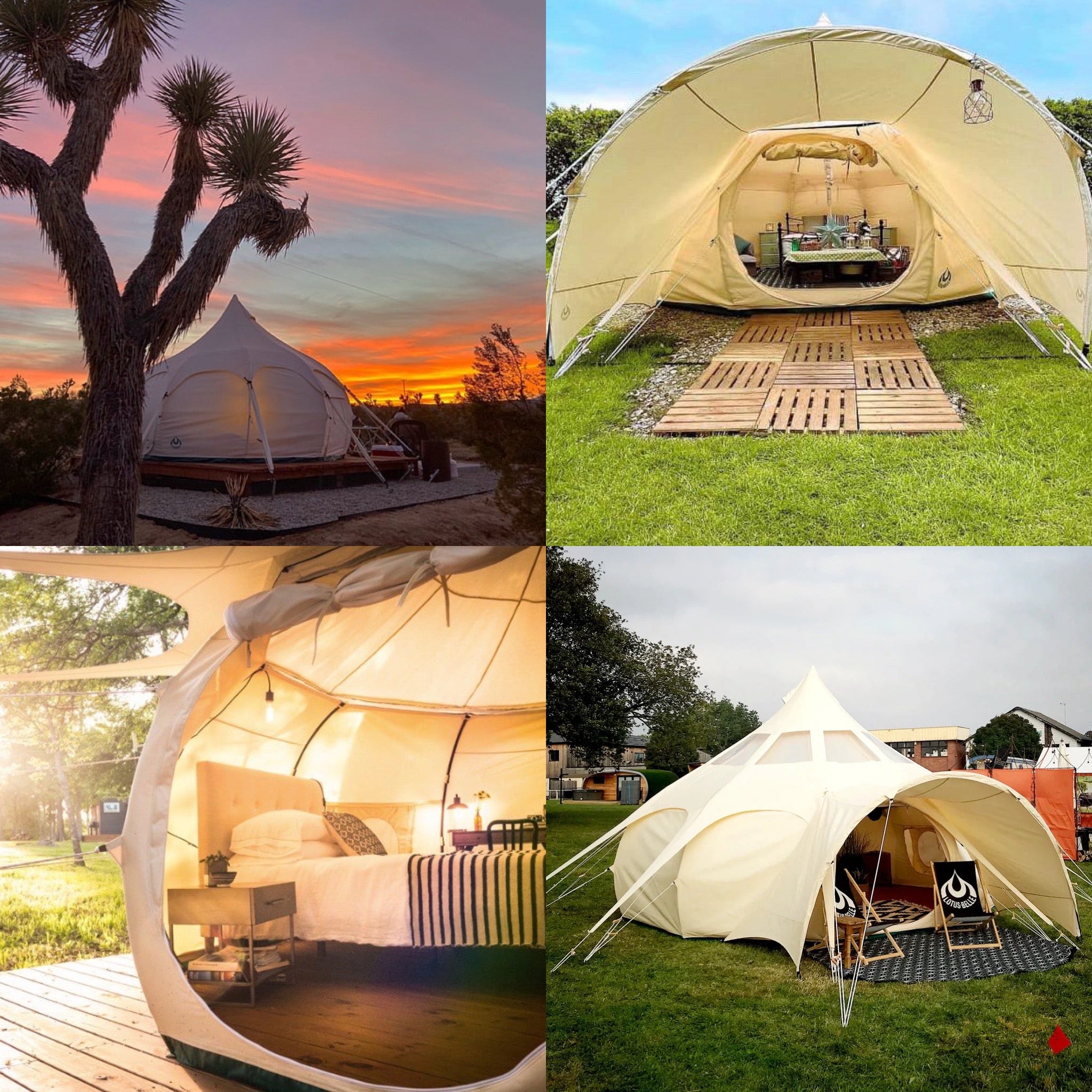 4m Lotus Belle Hybrid Deluxe and & Free Wide Arch Porch