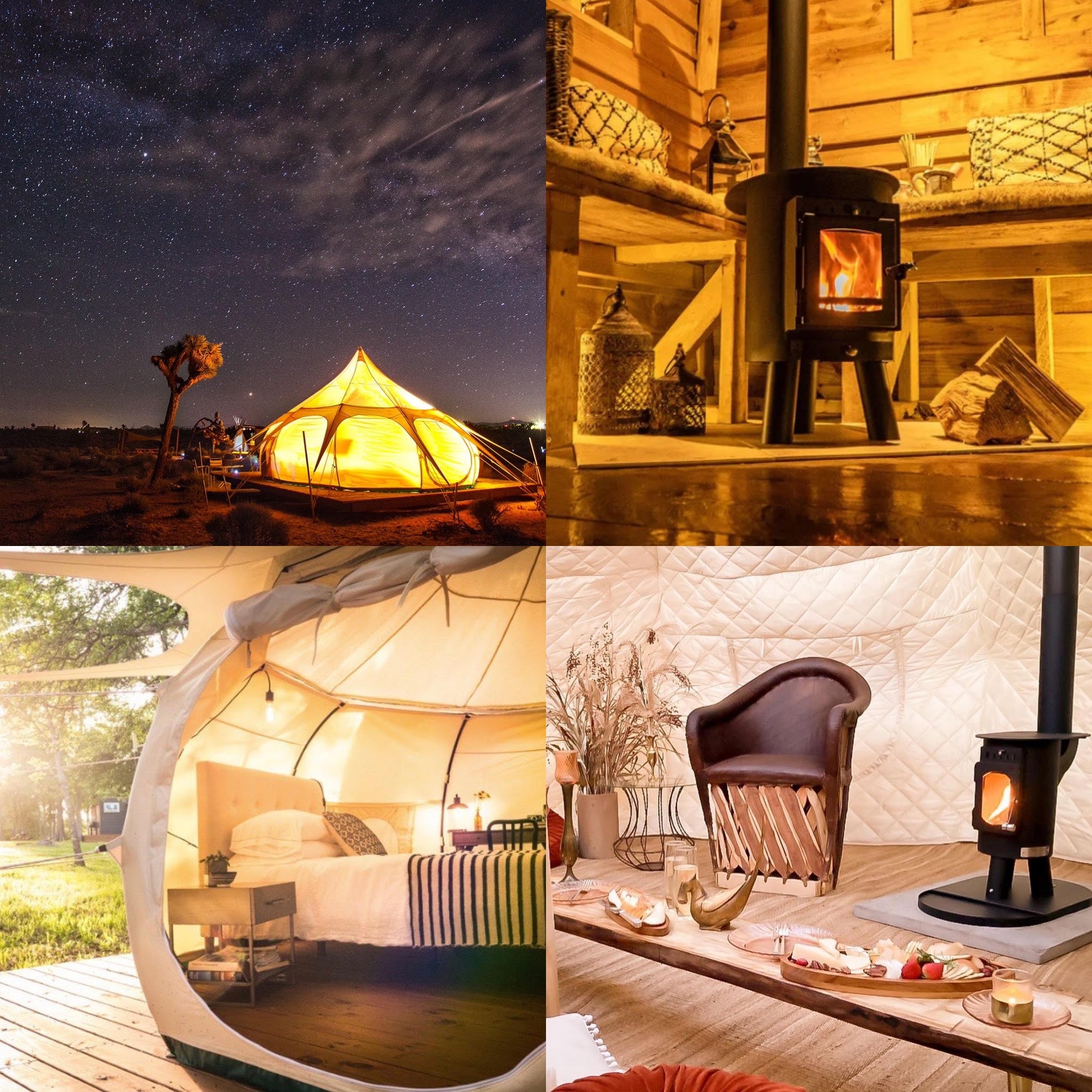 4m Lotus Belle Hybrid Deluxe & insulated liner & Free Wood Burning Stove