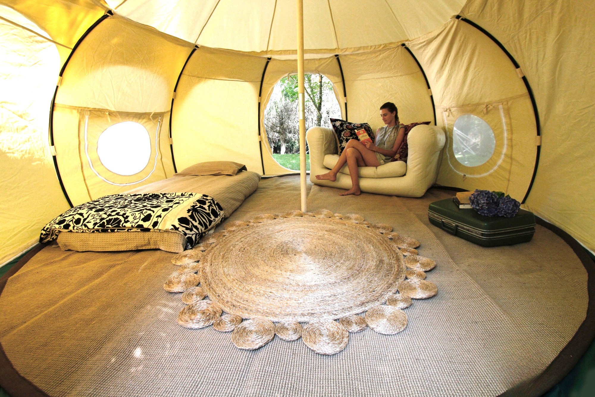 4m Lotus Belle Hybrid Deluxe Tent